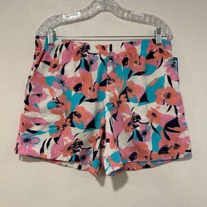Columbia Women’s Sandy River II Printed Shorts Large 5” Inseam Floral